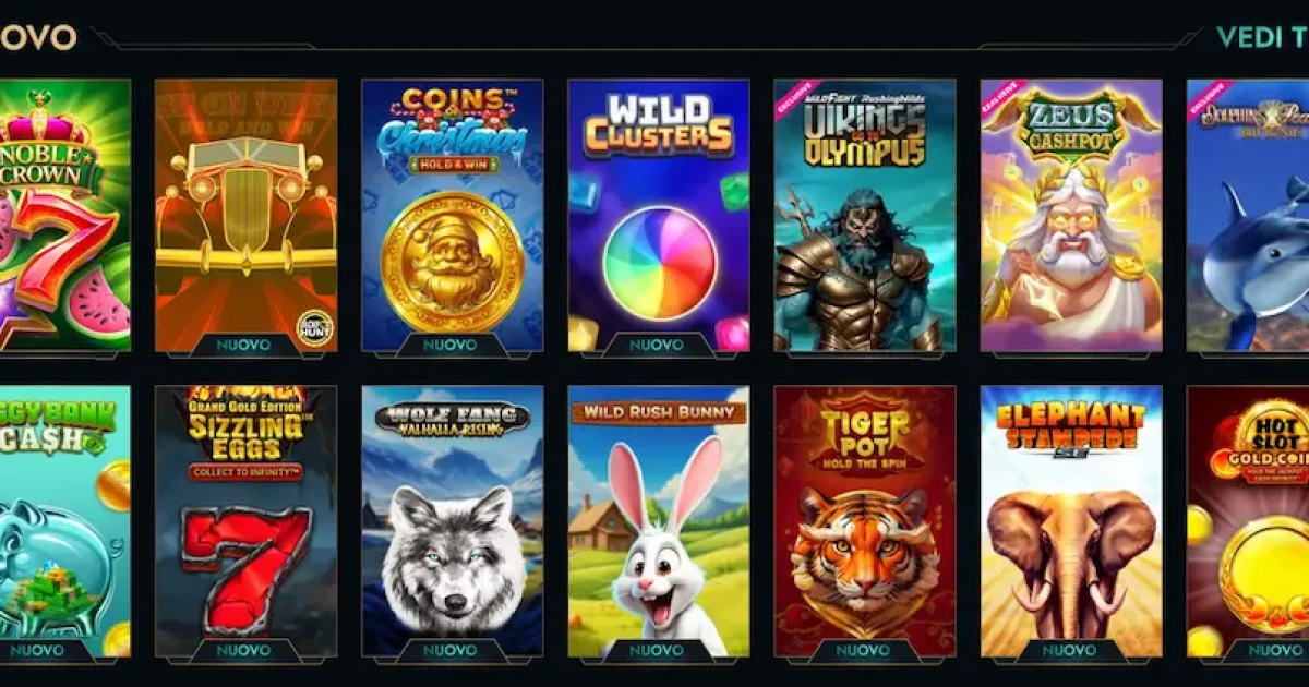 Schermata della selezione giochi nella Dolly Casino App su dispositivi mobile